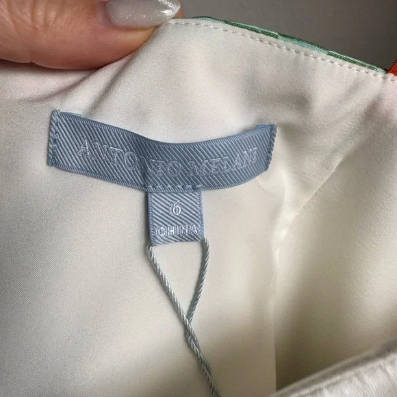 NWT Antonio Melani CLIO Collection Citrus Crop Top Sz 6 - Picture 4 of 7